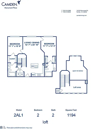 Floor plan 2AL1