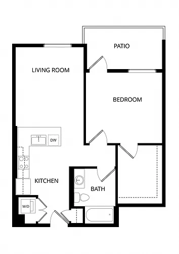 Floor plan Liberty -1X1