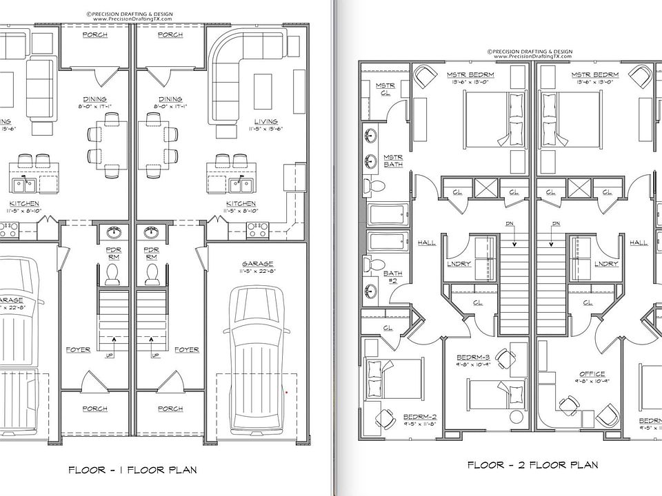 Floor Plans 1st & 2nd Floor