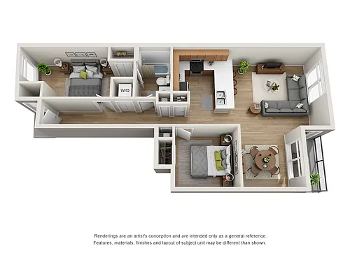 Floor plan 2X1 A