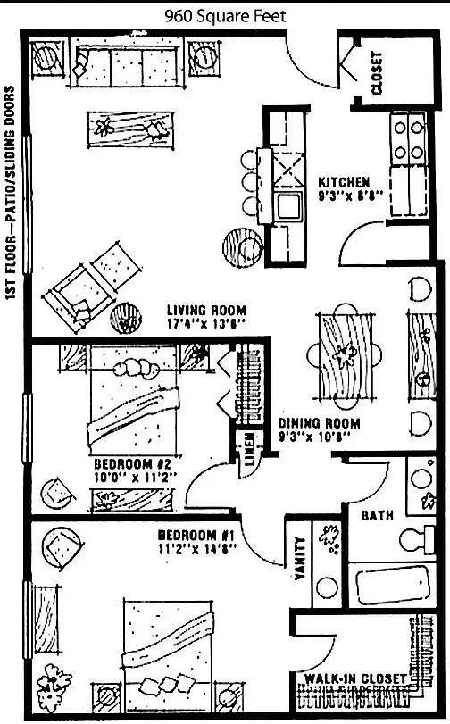 Floor plan 2 Bedroom