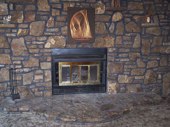 Wood Burning Fireplace in Great Room
