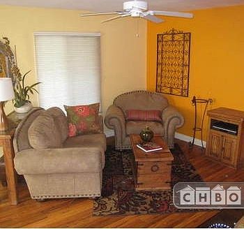 Cushy couches (TV there now)