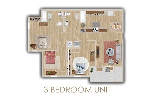Floor plan 3 bdr
