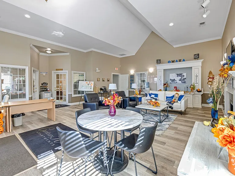Enjoy shared spaces perfect for gatherings at Cambury Hills Apartments, 16255 Emmet Plaza, Omaha, NE 68116. Professionally Operated by Highlands Vista Group.