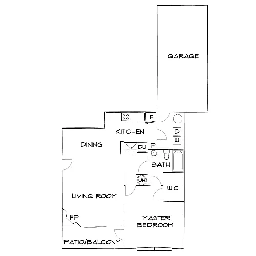 Floor plan Design 1B