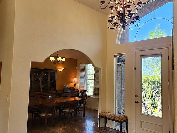 Foyer into dining room
