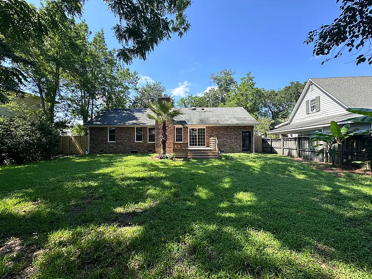 Backyard. Fully fenced in.