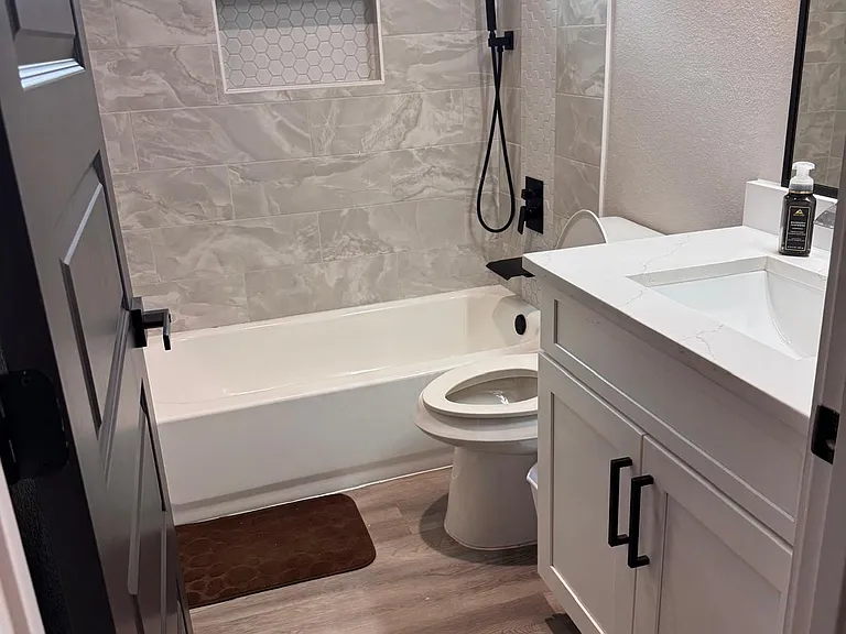 Room 3 bathroom shared