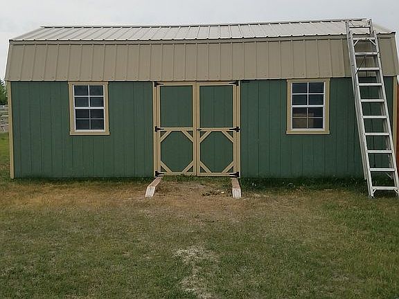 24 x 12 shed. Lofts on both ends