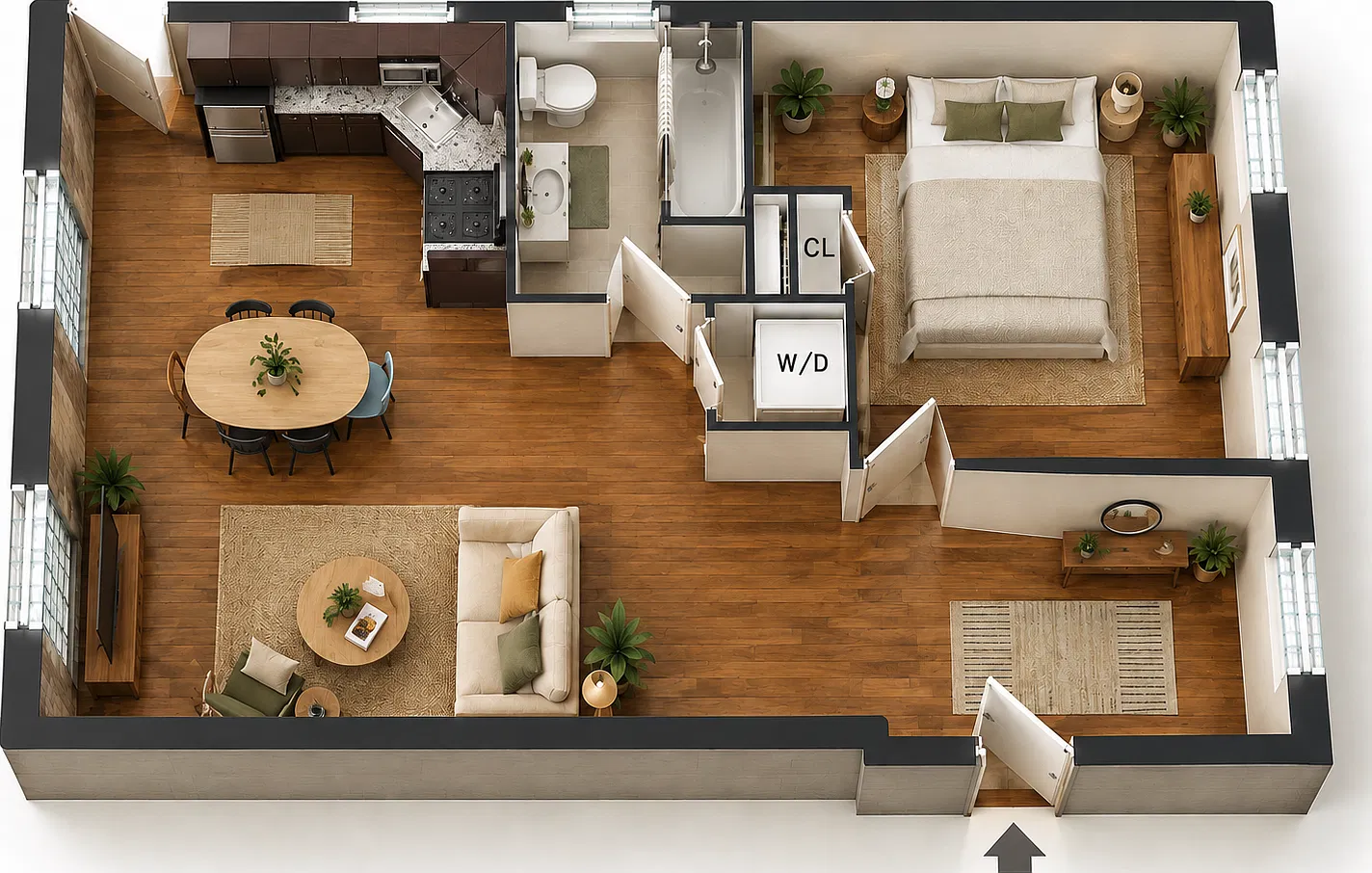 1 bed, 800 sqft, $2,100 — Photo 1