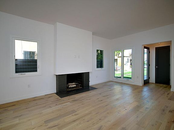 Living room with fireplace