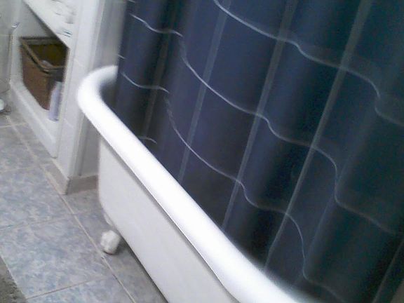 clawfoot tub downstairs
