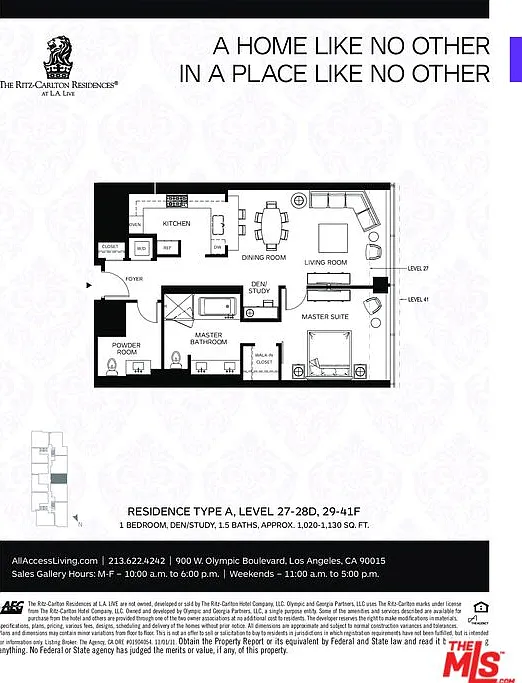 1 bed, 2.0 bath, 1140 sqft, $5,199 — Photo 2