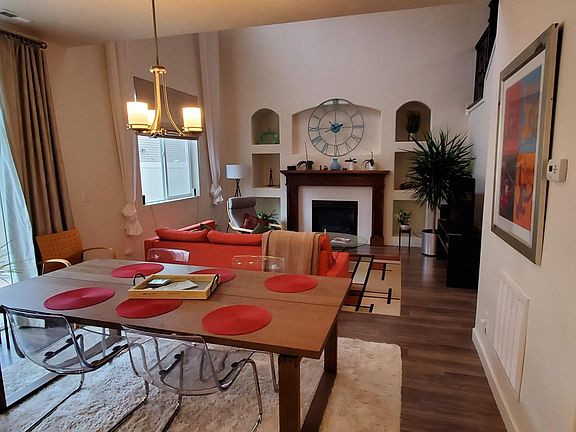Large open floor plan with tall ceilings