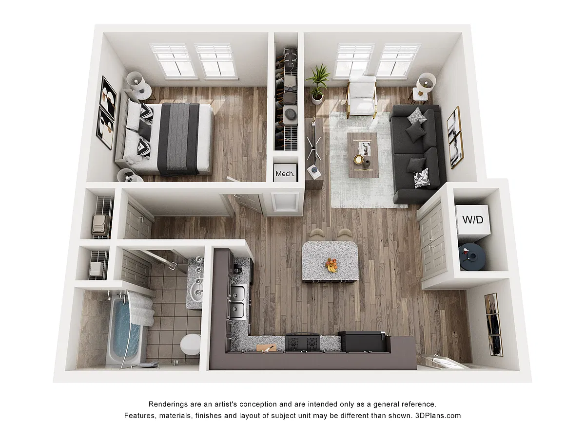 Floor plan One Bedroom