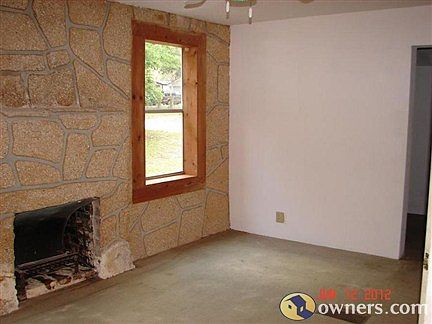 Bedroom with fireplace