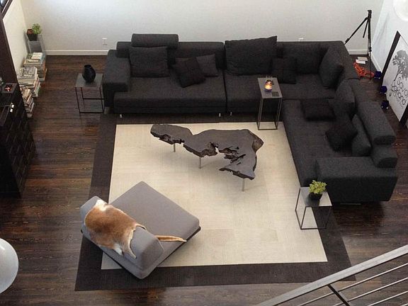 View of living room from Master Bedroom.