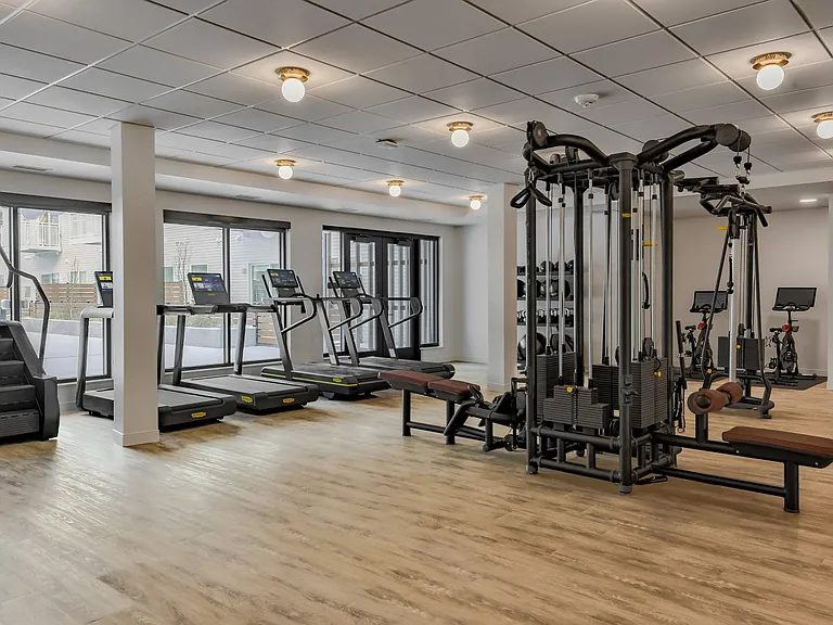 Fitness Center at The Hallon II apartments in Hopkins, MN
