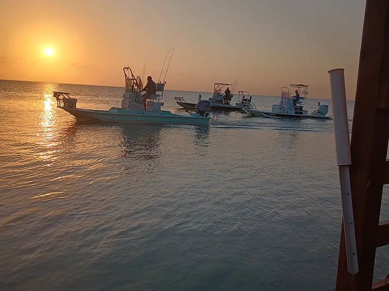 sunset at the dock