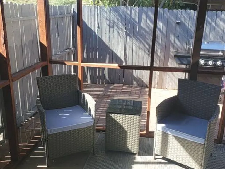 Screened in patio to drink your coffee in the morning and just relax in