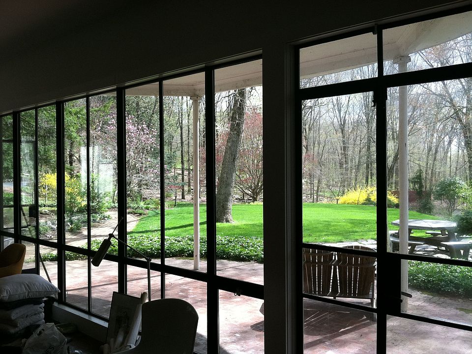 View From Glass-Encased Living Room!