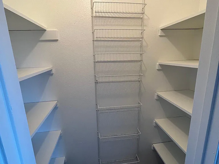 Large pantry off of kitchen