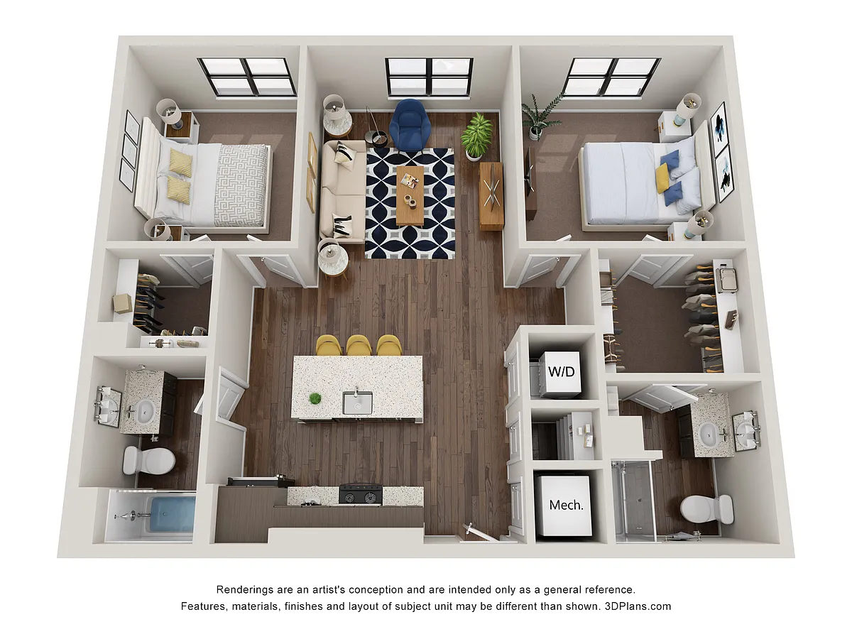 Floor plan 2BR-A