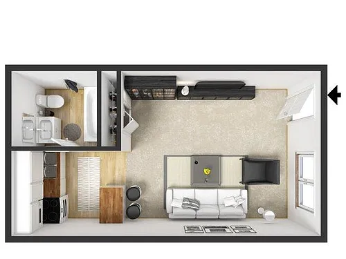 Floor plan Studio