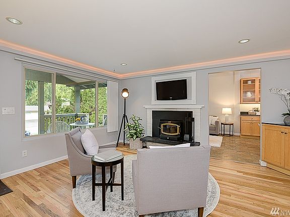 Cozy fireplace in your living room