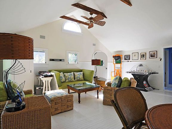 Pool house interior