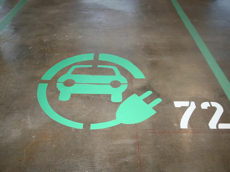 Convenient EV charging station spots for resident vehicles.