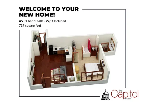 Floor plan A5 (W/D Included)