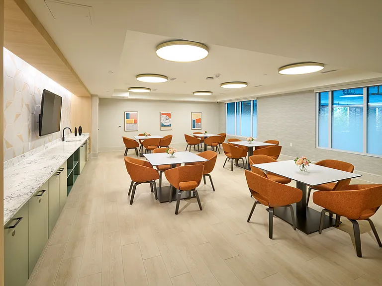 Indigo at McLean Station Phase I Multi-Purpose Party Room With Seating Areas, TV & More