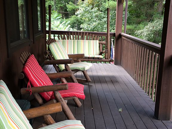 Upstairs covered deck
