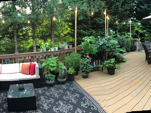 deck on west side of home