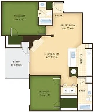 Floor plan The Dogwood - Renovated
