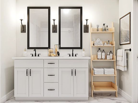 Dual sinks in primary bath