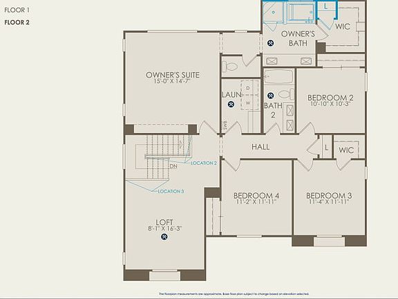Plan 4 Floor Plan, Quick Move-In Home, Floor 2