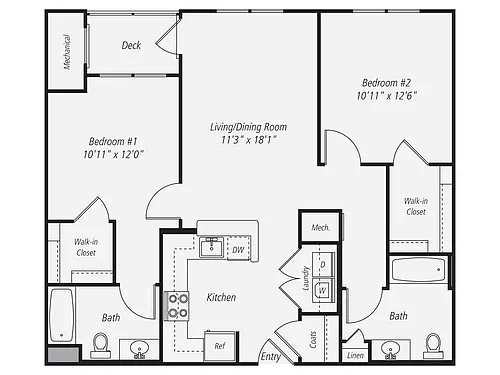 Floor plan B2.3 Renovated