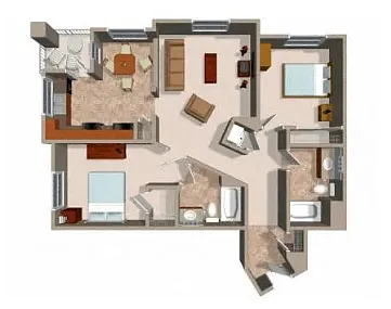 Floor plan 2X2