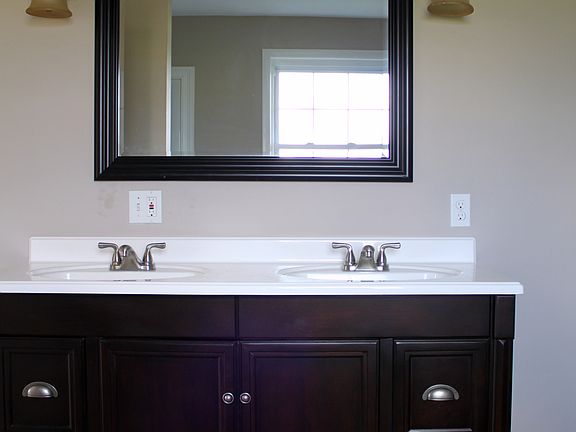 Double sink vanity in master
