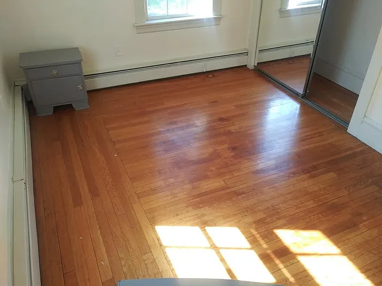 Bedroom, hardwood floors