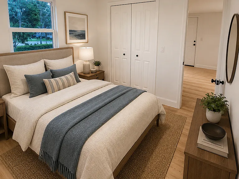 Digital staging of Bedroom 2