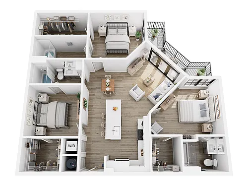 Floor plan C1B