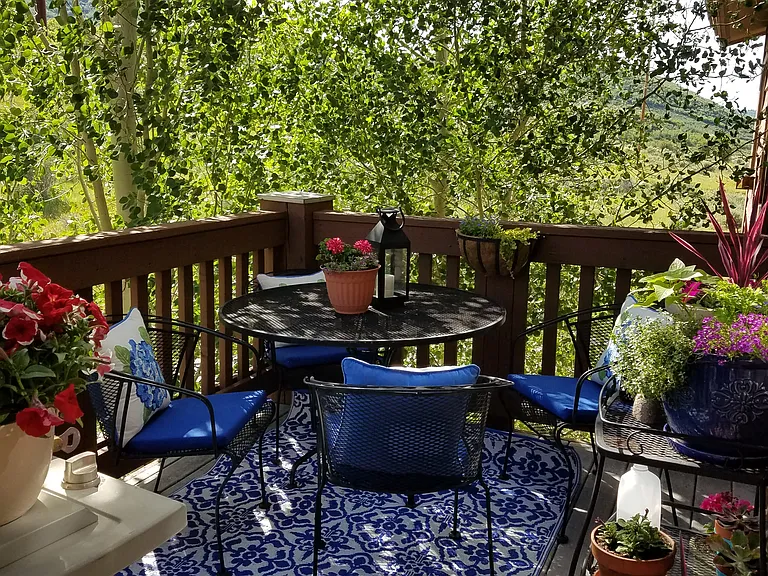 Deck with Mountain views