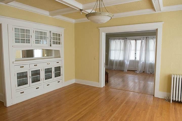 Dining room looking into living room