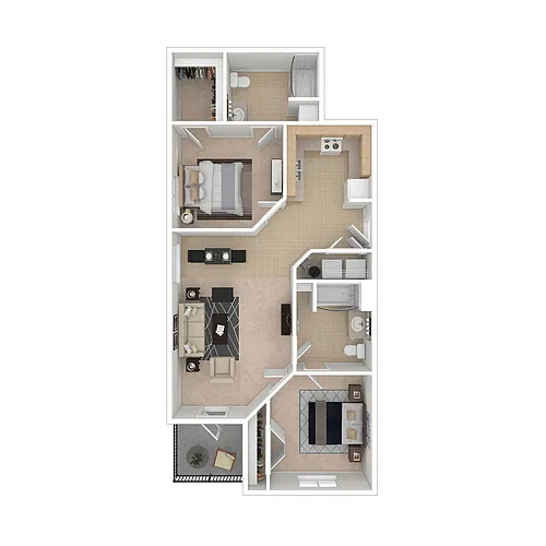 Floor plan Forest Hills - Merlot