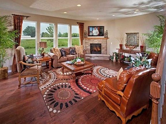 This photo is a model home photo or artist rendering due to