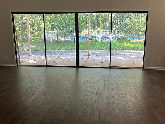 Family room with sliding doors to back patio.